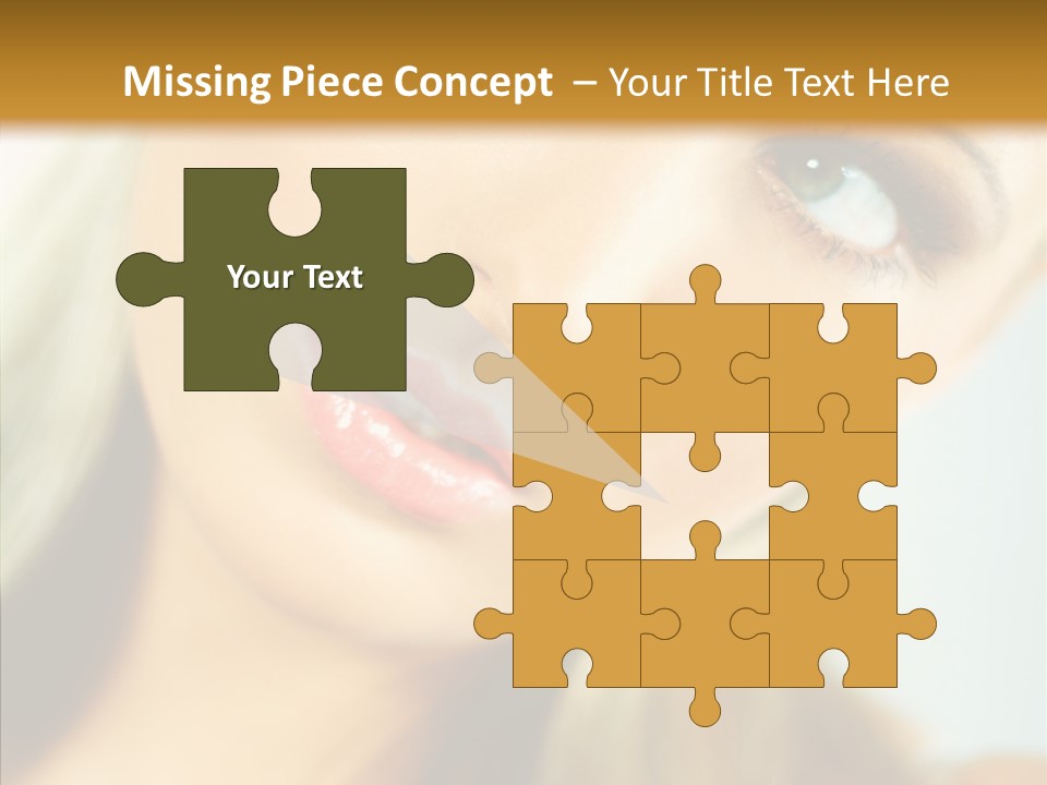 Tan Makeup Cute PowerPoint Template