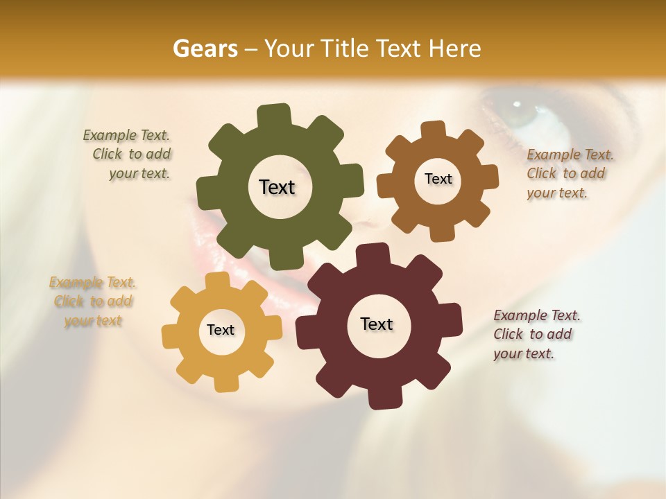 Tan Makeup Cute PowerPoint Template