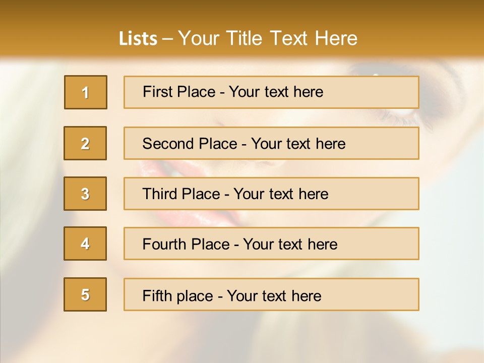 Tan Makeup Cute PowerPoint Template