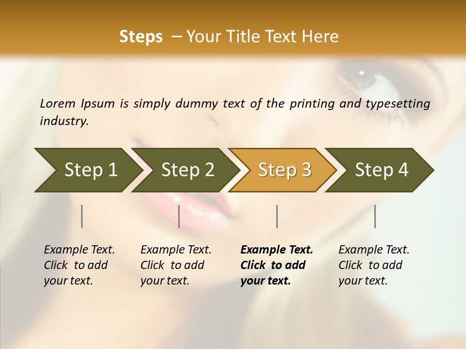 Tan Makeup Cute PowerPoint Template