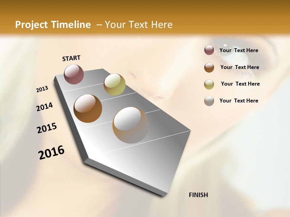 Tan Makeup Cute PowerPoint Template