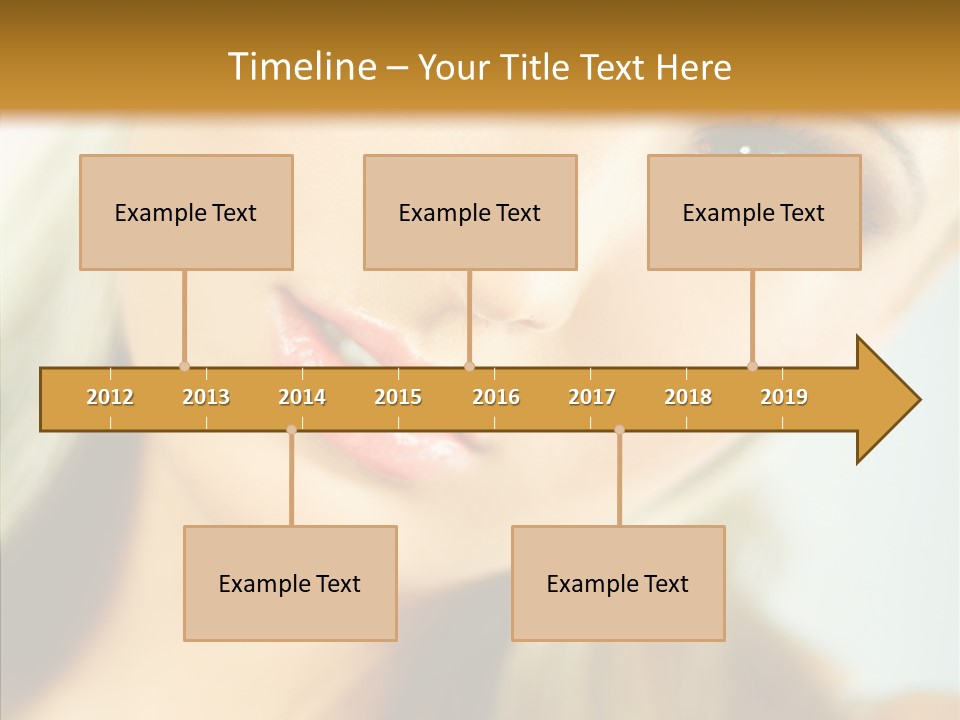Tan Makeup Cute PowerPoint Template