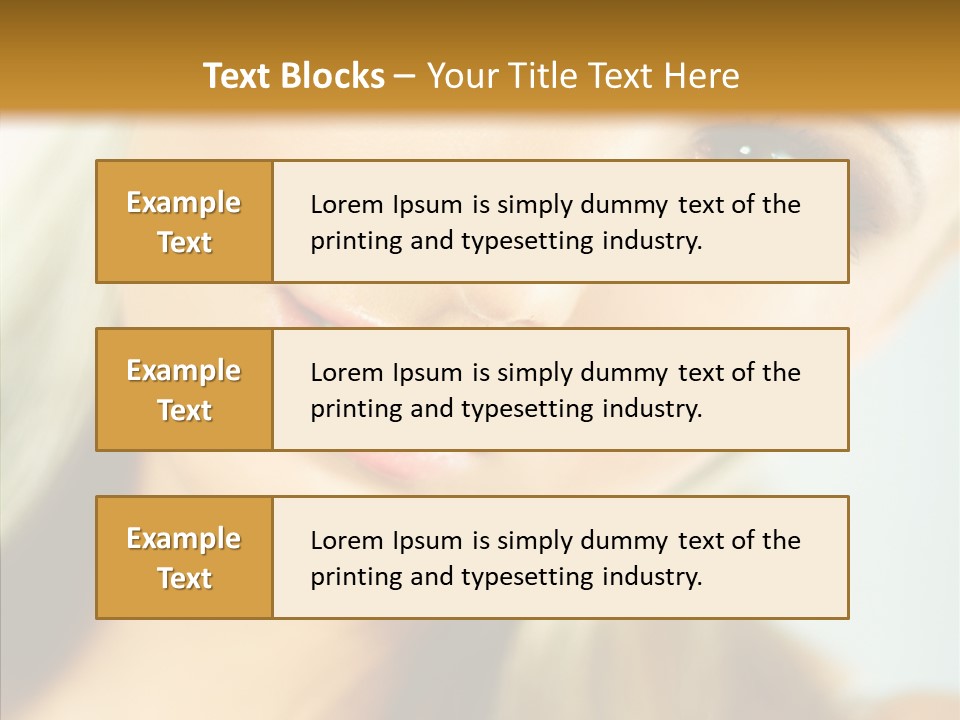 Tan Makeup Cute PowerPoint Template