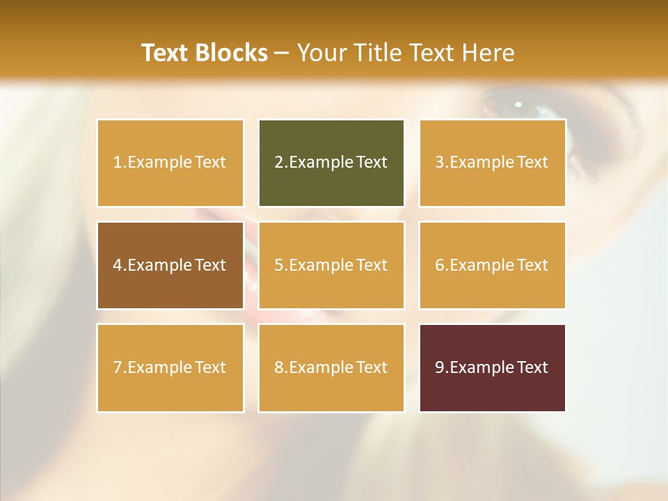 Tan Makeup Cute PowerPoint Template