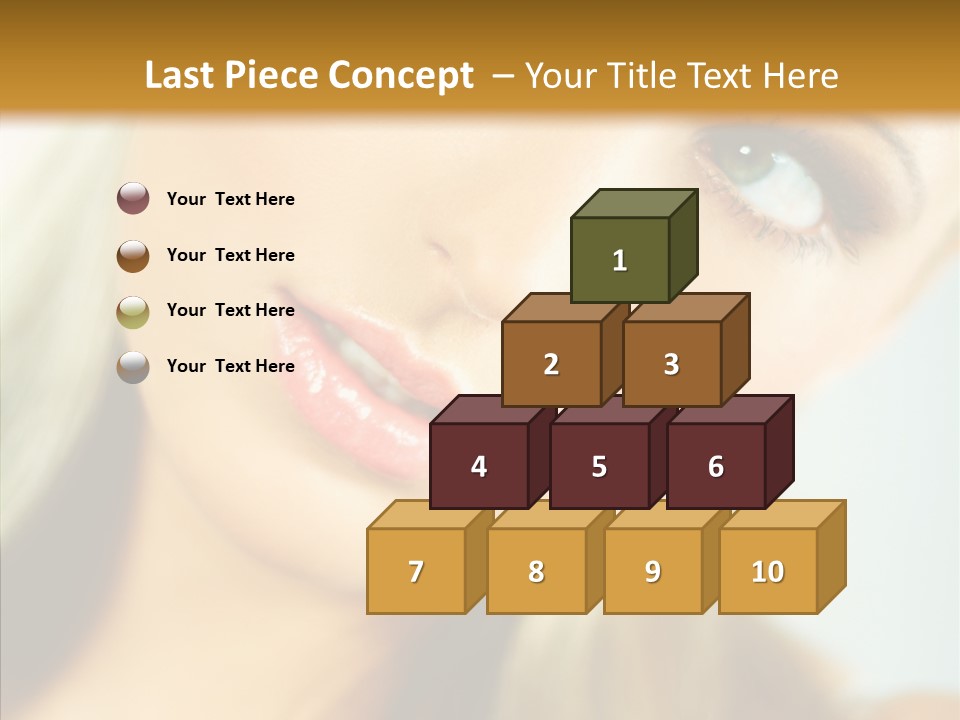 Tan Makeup Cute PowerPoint Template