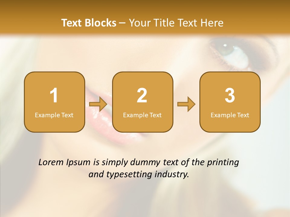 Tan Makeup Cute PowerPoint Template