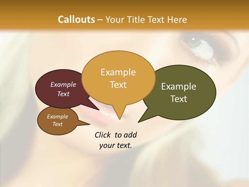 Tan Makeup Cute PowerPoint Template