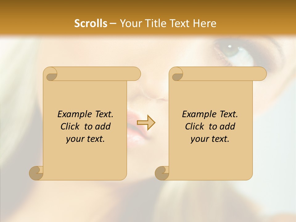 Tan Makeup Cute PowerPoint Template