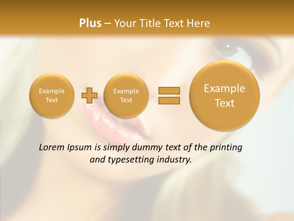 Tan Makeup Cute PowerPoint Template