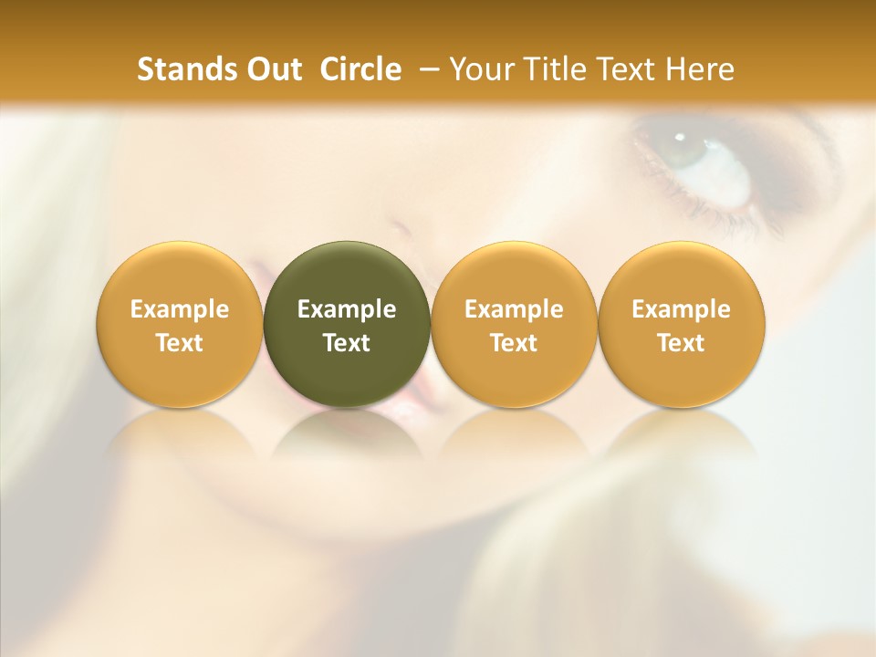 Tan Makeup Cute PowerPoint Template