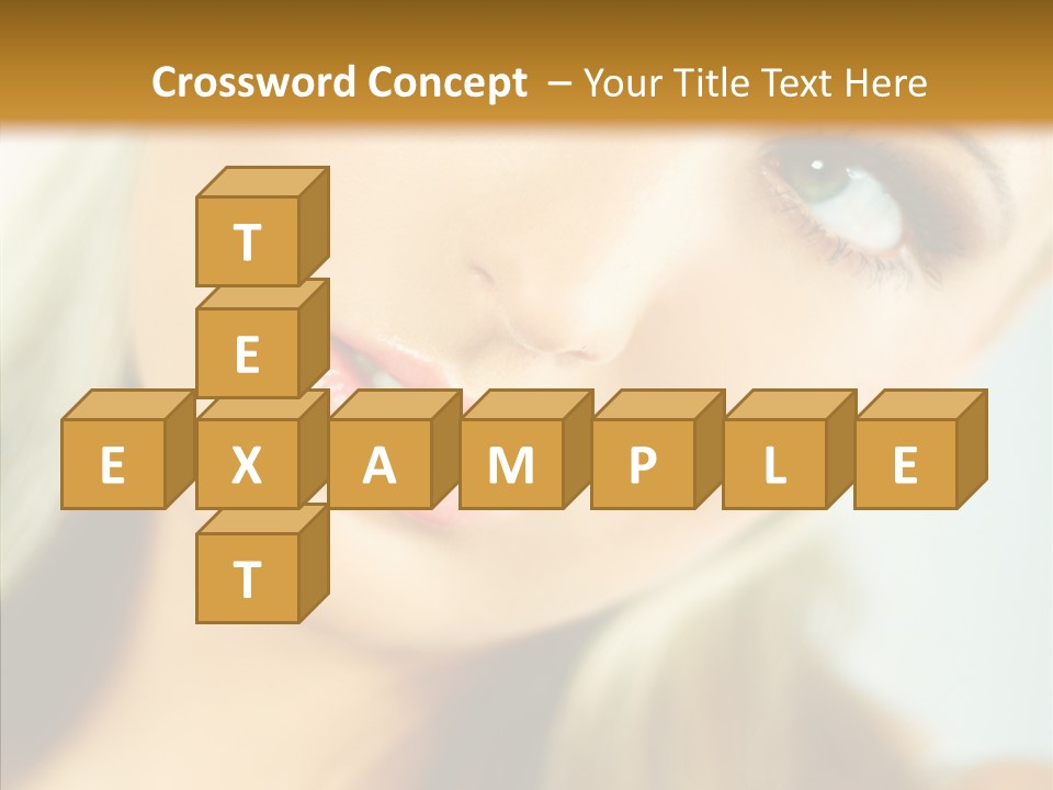 Tan Makeup Cute PowerPoint Template