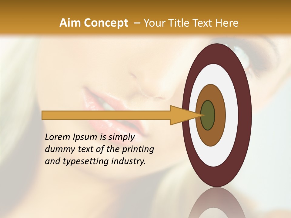 Tan Makeup Cute PowerPoint Template