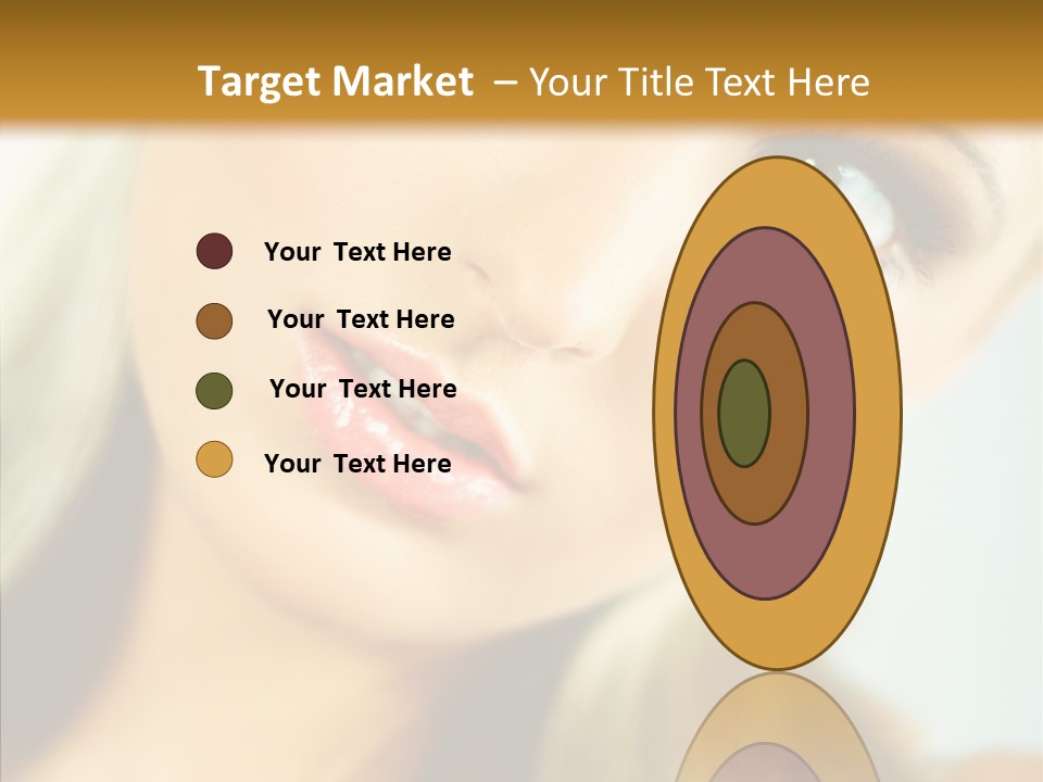 Tan Makeup Cute PowerPoint Template