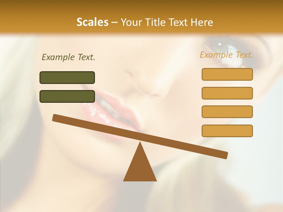 Tan Makeup Cute PowerPoint Template