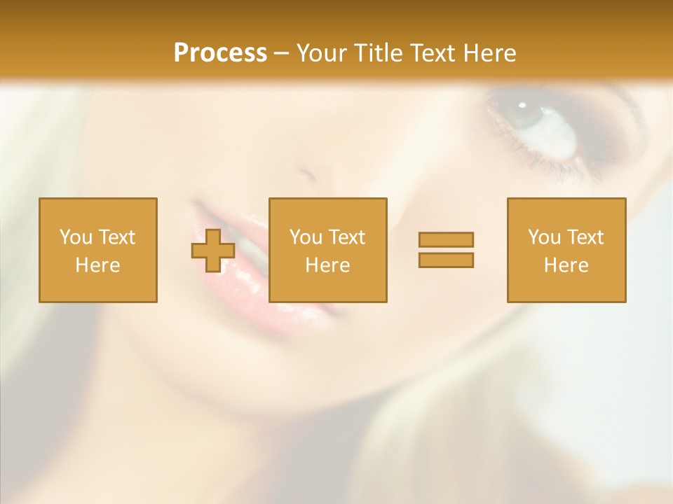 Tan Makeup Cute PowerPoint Template