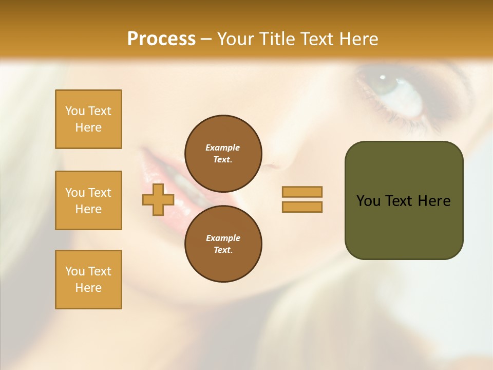 Tan Makeup Cute PowerPoint Template