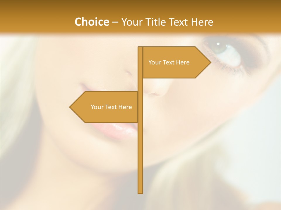 Tan Makeup Cute PowerPoint Template