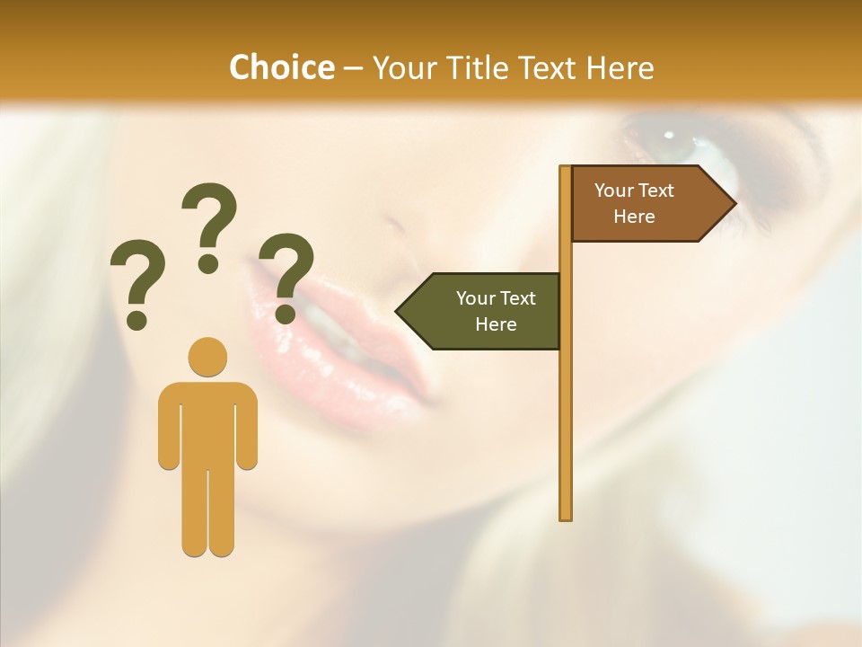 Tan Makeup Cute PowerPoint Template