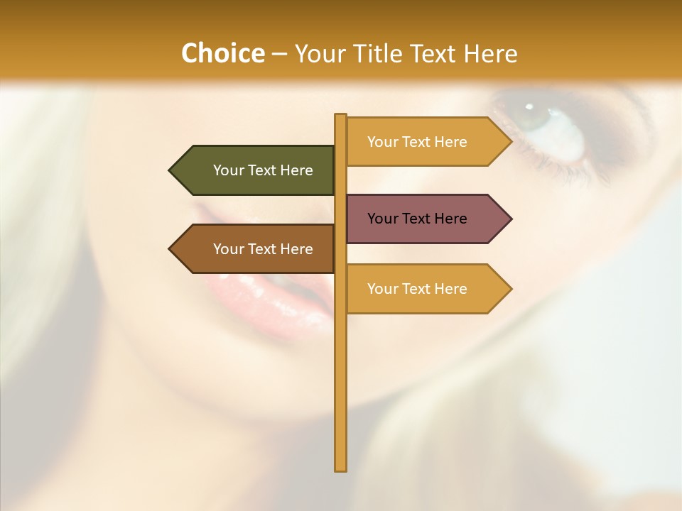 Tan Makeup Cute PowerPoint Template