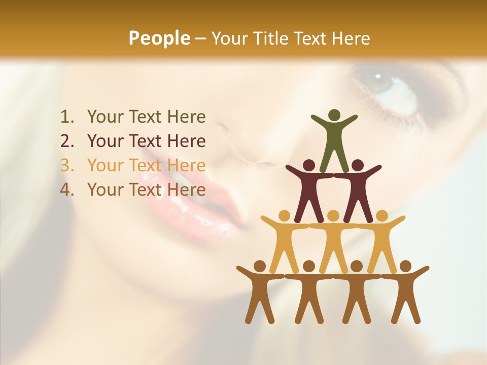 Tan Makeup Cute PowerPoint Template