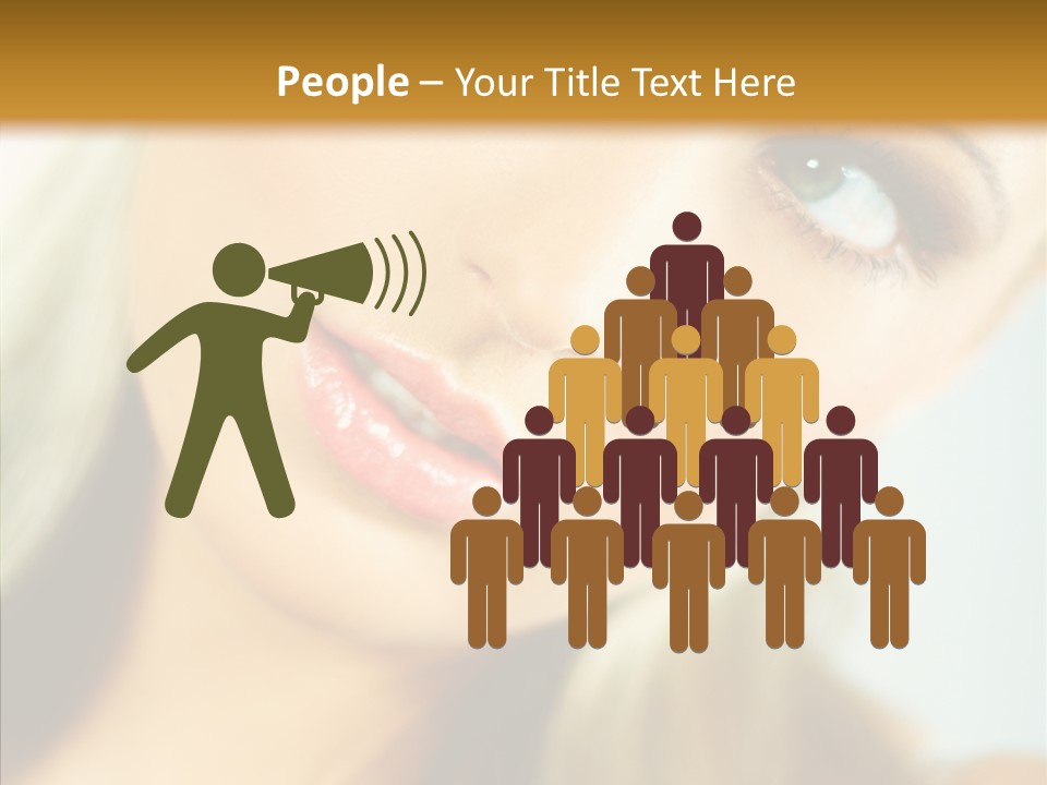 Tan Makeup Cute PowerPoint Template