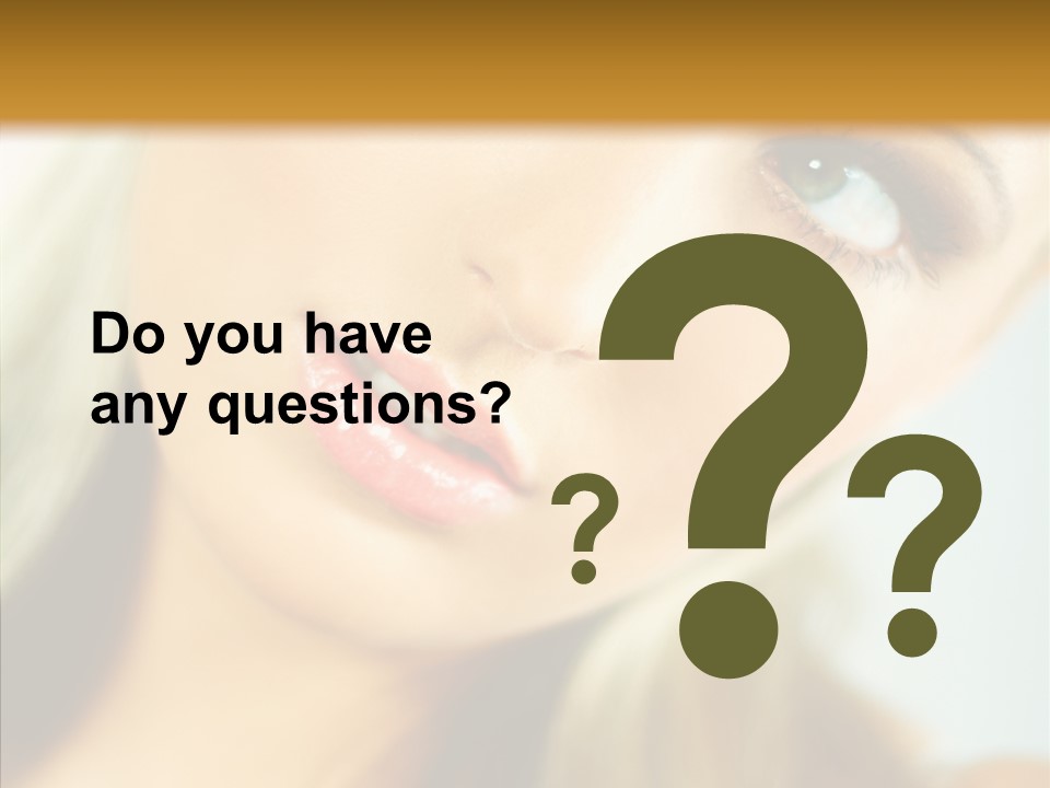 Tan Makeup Cute PowerPoint Template