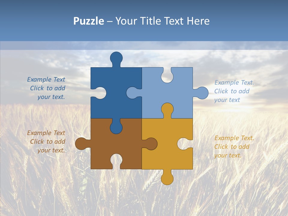 Nature Farm Landscaped PowerPoint Template