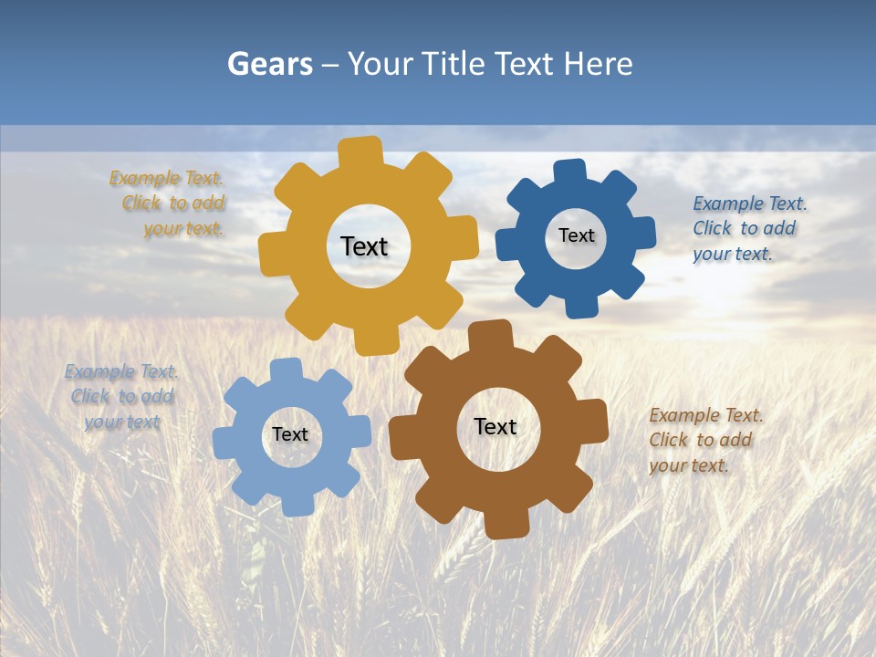 Nature Farm Landscaped PowerPoint Template