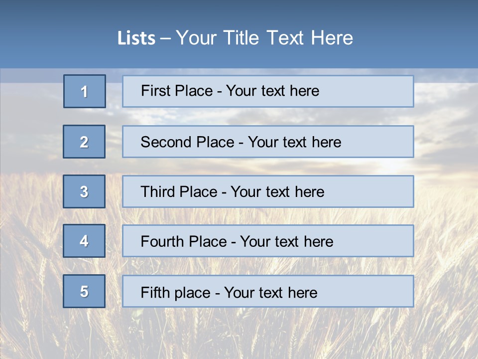 Nature Farm Landscaped PowerPoint Template