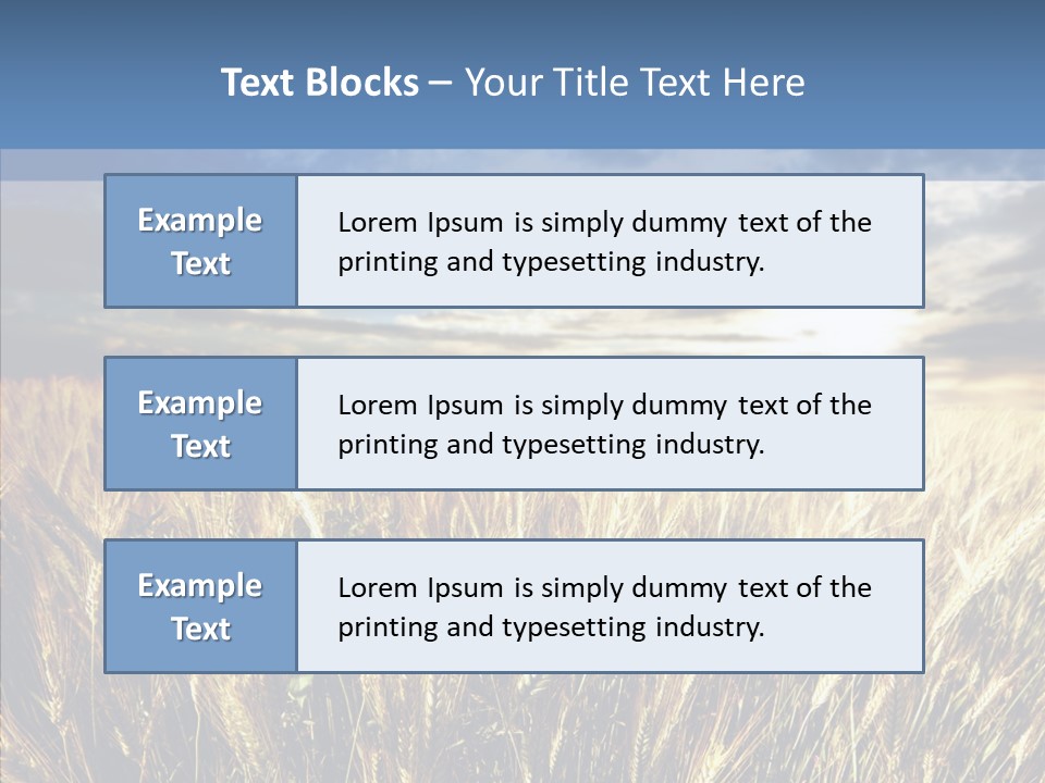 Nature Farm Landscaped PowerPoint Template