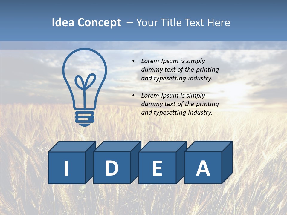 Nature Farm Landscaped PowerPoint Template