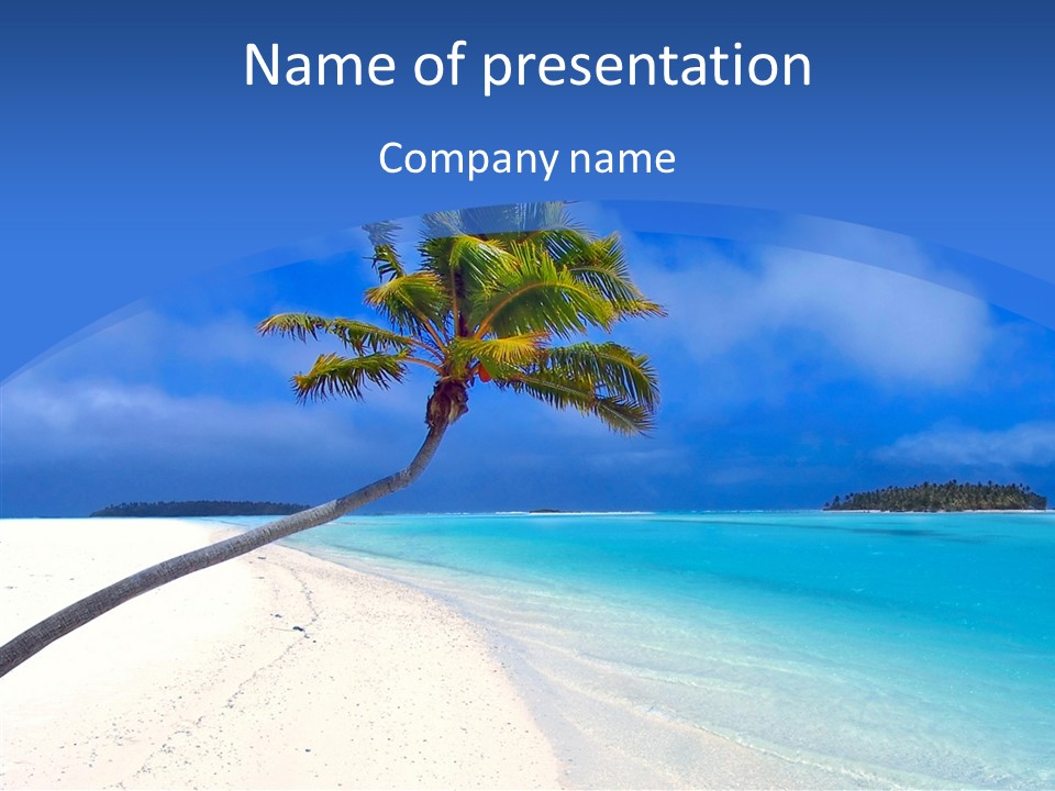 Sea Twinkle Lagoon PowerPoint Template