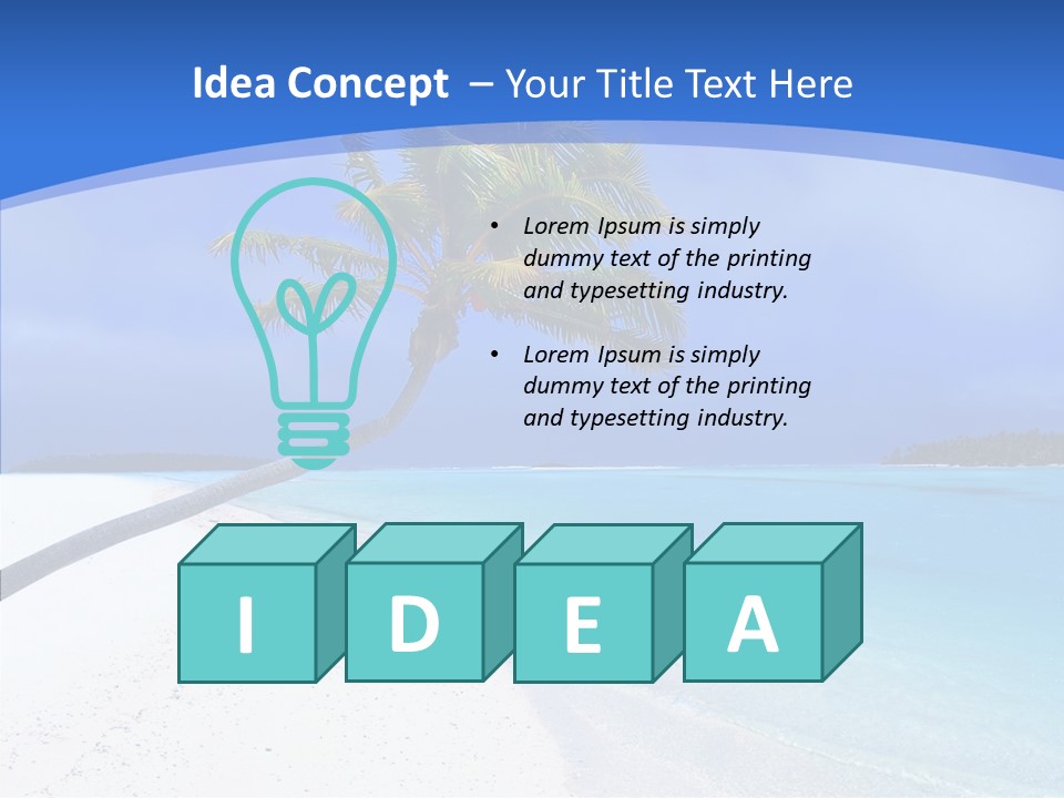 Sea Twinkle Lagoon PowerPoint Template