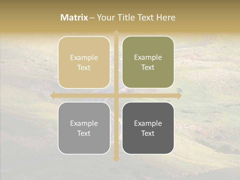 Usa Road Idaho PowerPoint Template