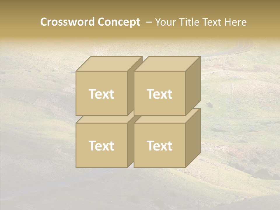 Usa Road Idaho PowerPoint Template