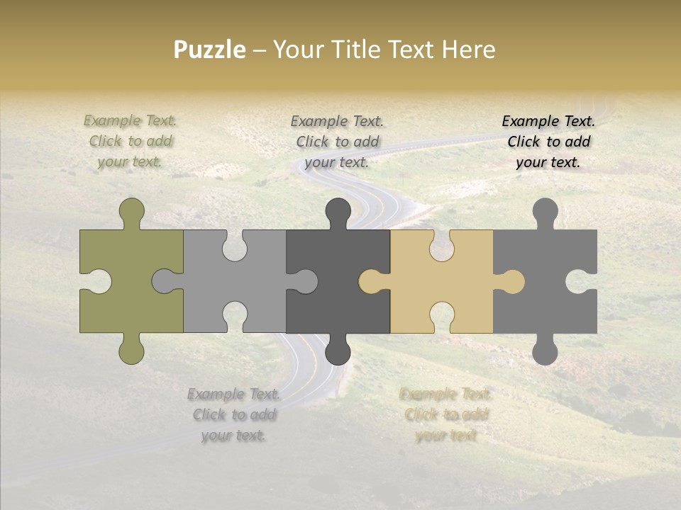 Usa Road Idaho PowerPoint Template