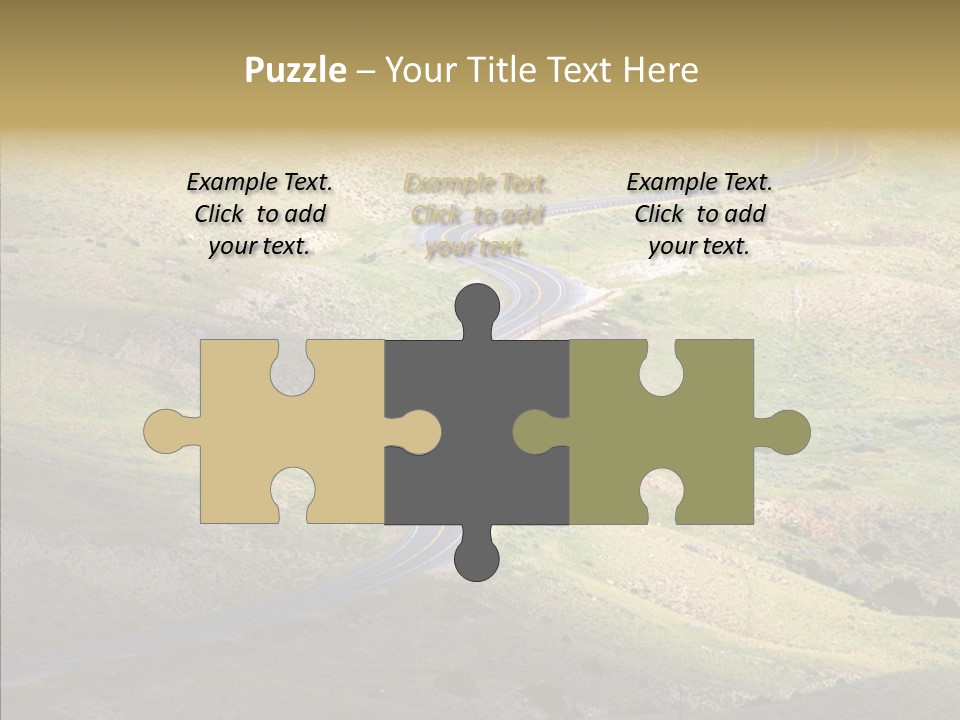 Usa Road Idaho PowerPoint Template