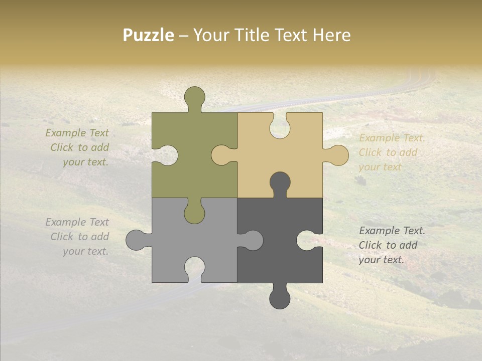 Usa Road Idaho PowerPoint Template