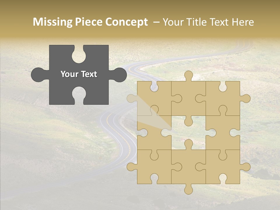 Usa Road Idaho PowerPoint Template