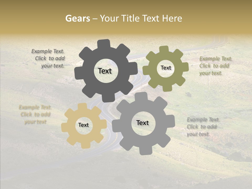 Usa Road Idaho PowerPoint Template