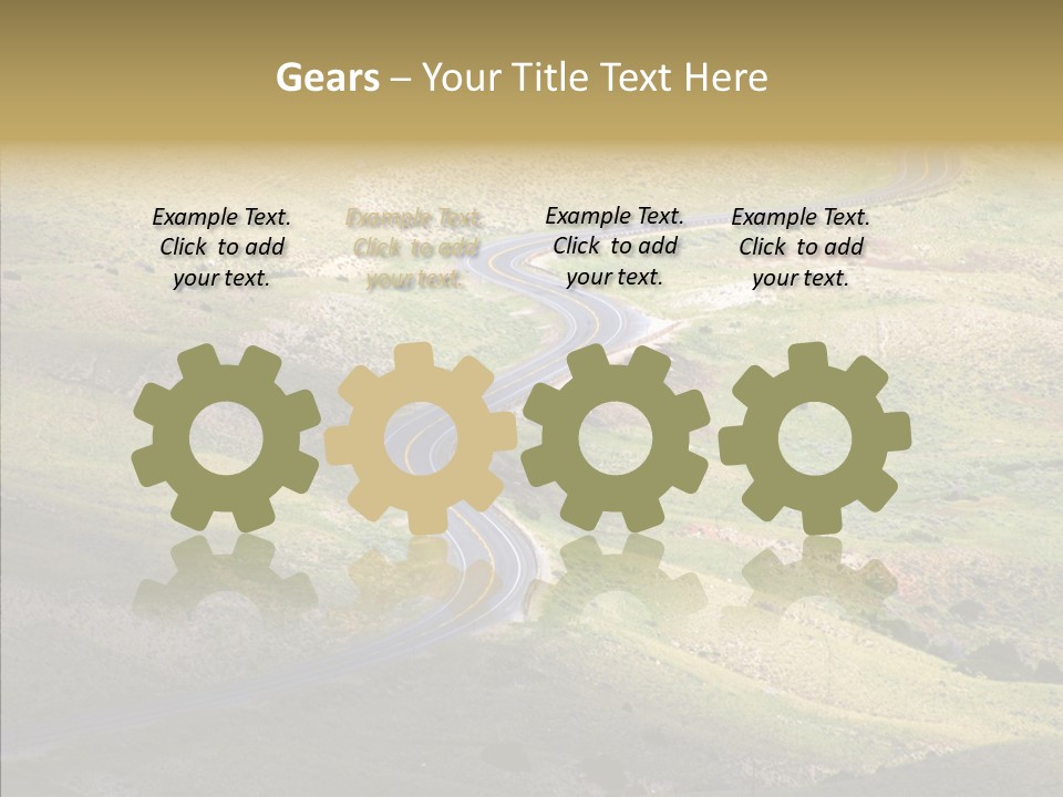 Usa Road Idaho PowerPoint Template