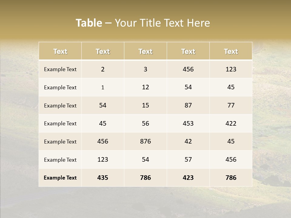 Usa Road Idaho PowerPoint Template