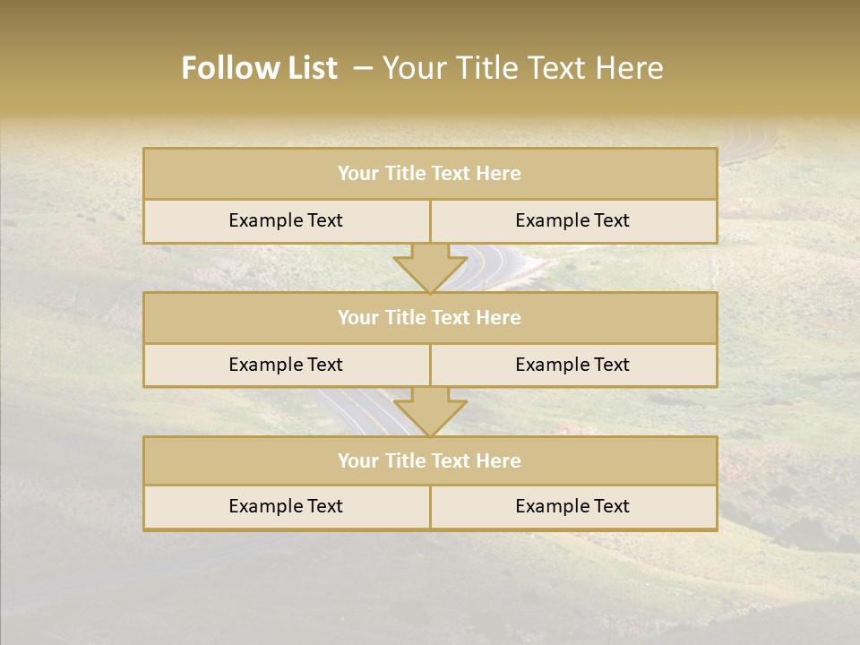 Usa Road Idaho PowerPoint Template