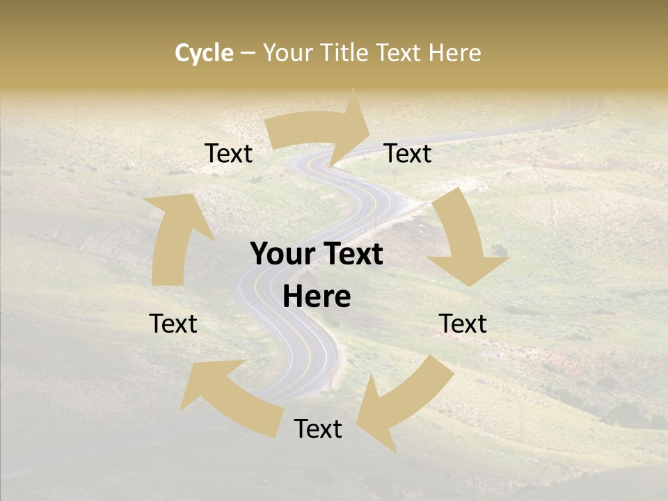 Usa Road Idaho PowerPoint Template