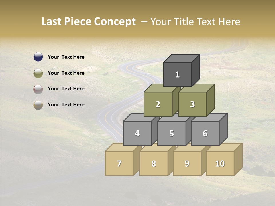 Usa Road Idaho PowerPoint Template