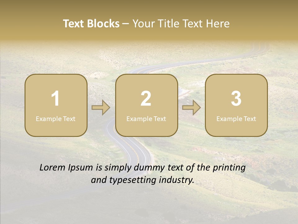 Usa Road Idaho PowerPoint Template