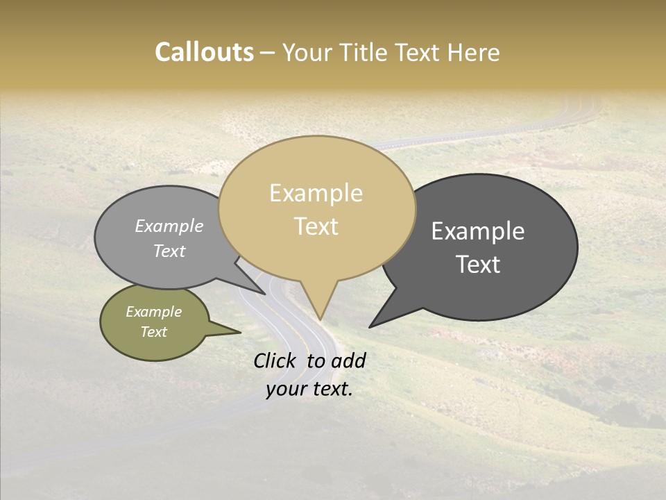 Usa Road Idaho PowerPoint Template