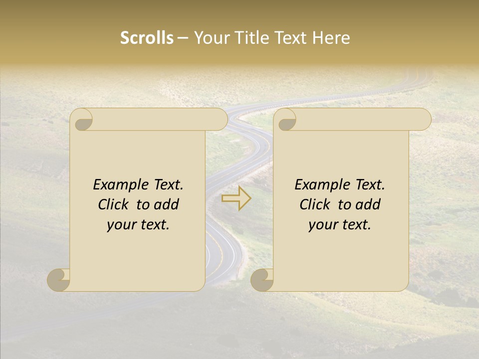 Usa Road Idaho PowerPoint Template
