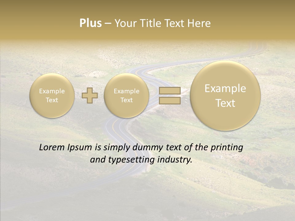 Usa Road Idaho PowerPoint Template