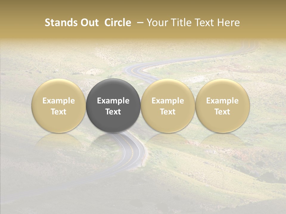 Usa Road Idaho PowerPoint Template